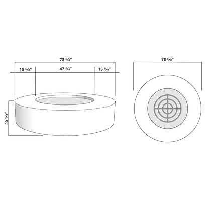 Coliseo Concrete Cylinder Fire Pit 02