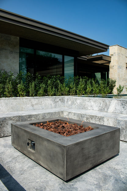 Manhattan Concrete Rectangular Fire Pit 06