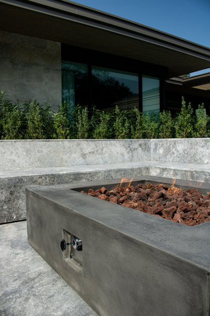 Manhattan Concrete Rectangular Fire Pit 06