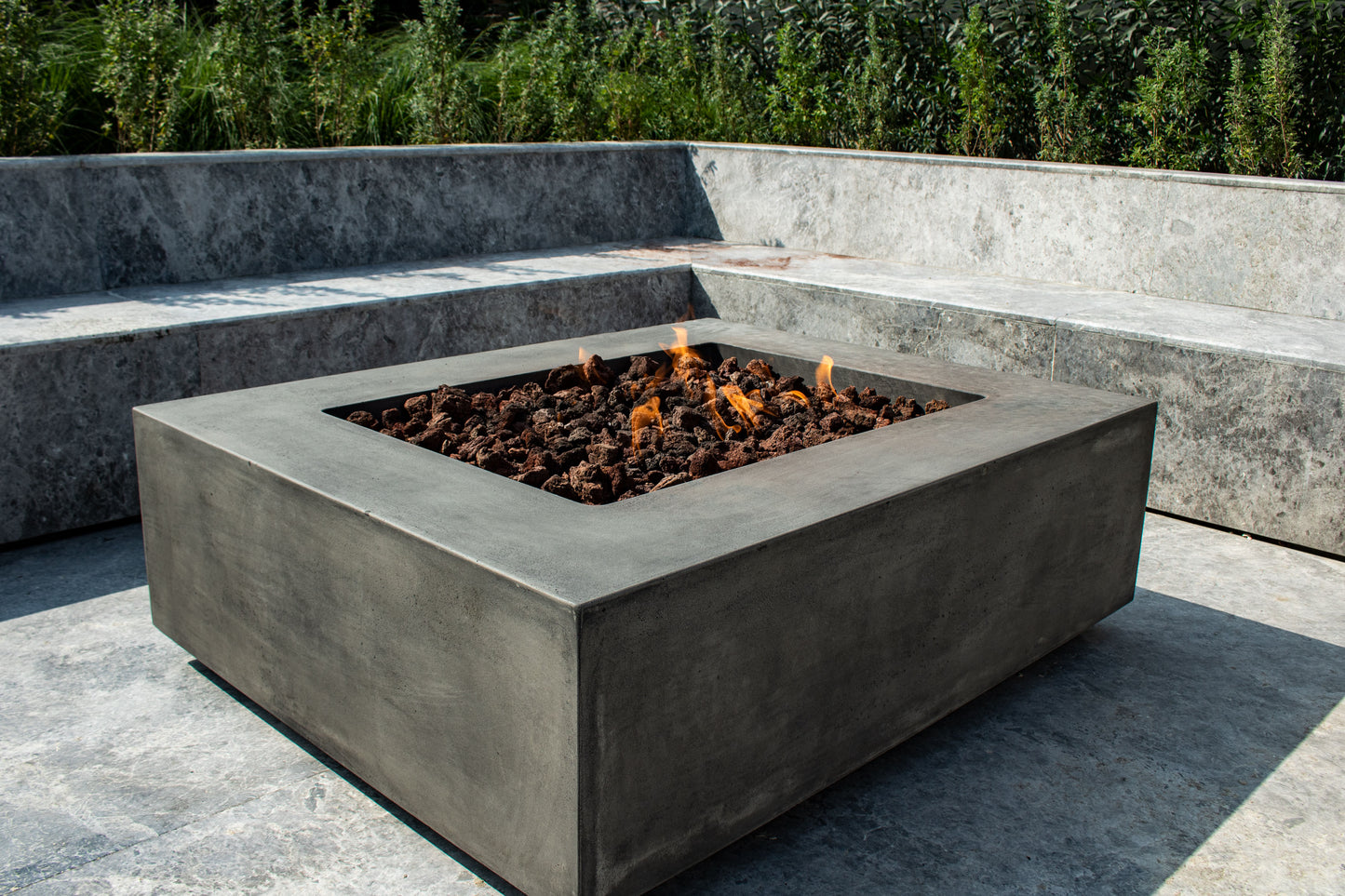 Manhattan Concrete Rectangular Fire Pit 06