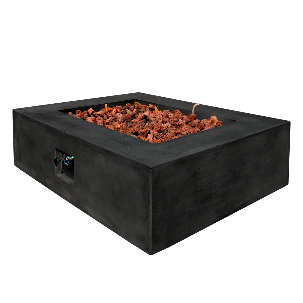 Manhattan Concrete Rectangular Fire Pit 06