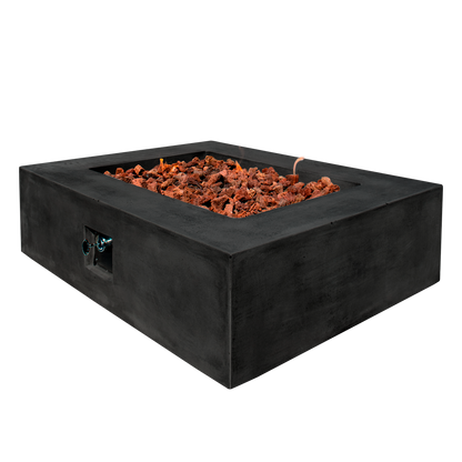 Manhattan Concrete Rectangular Fire Pit 06