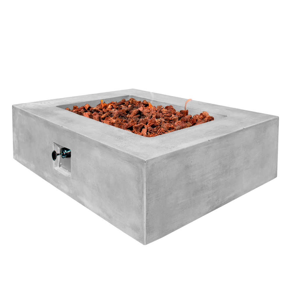 Manhattan Concrete Rectangular Fire Pit 06