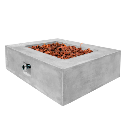 Manhattan Concrete Rectangular Fire Pit 06