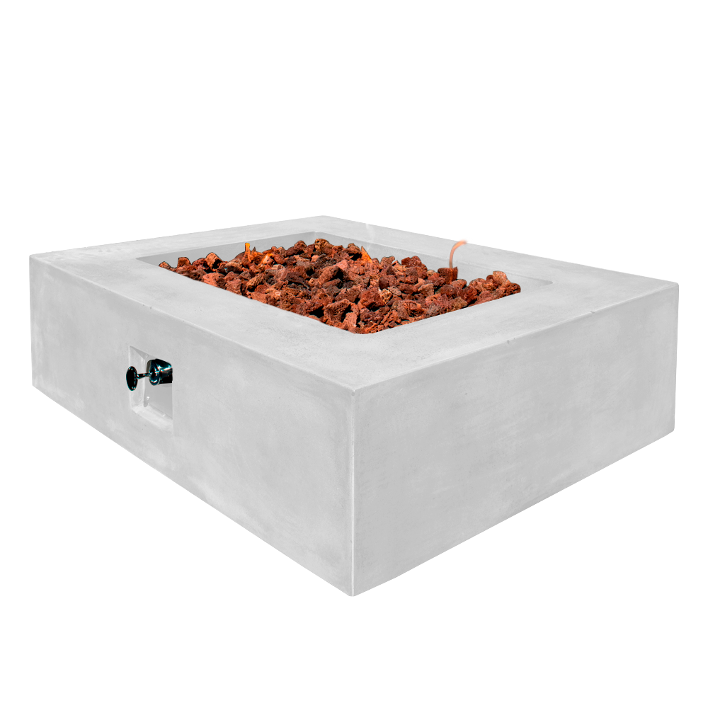 Manhattan Concrete Rectangular Fire Pit 06