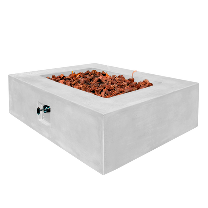 Manhattan Concrete Rectangular Fire Pit 06