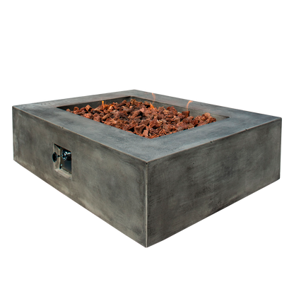 Manhattan Concrete Rectangular Fire Pit 06