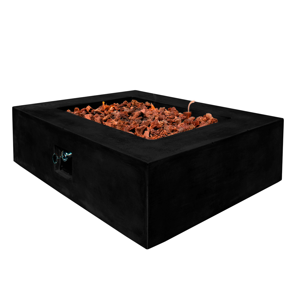 Manhattan Concrete Rectangular Fire Pit 06