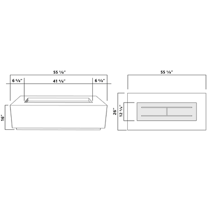 Manhattan Concrete Rectangular Fire Pit 05