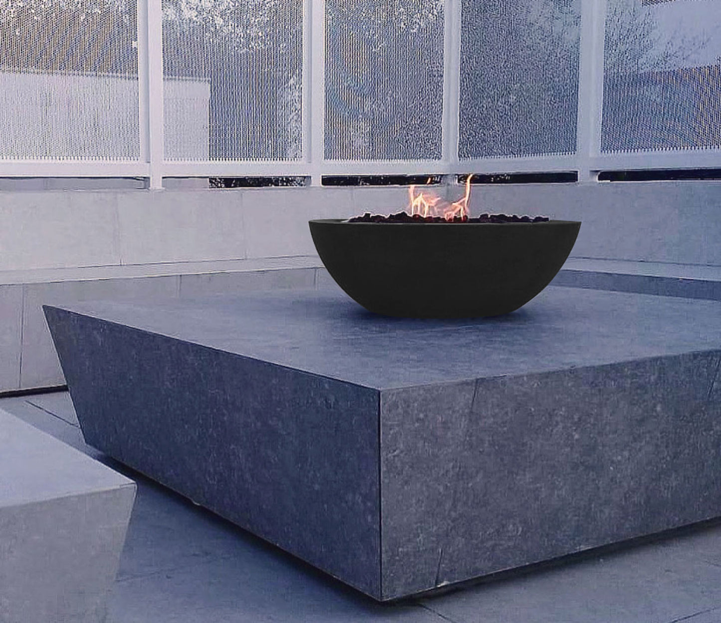 Venecia Concrete Fire Bowl 02