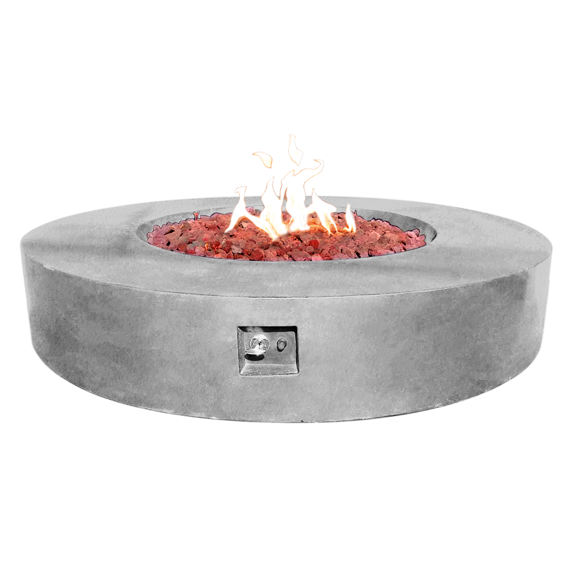 Coliseo Concrete Cylinder Fire Pit 02