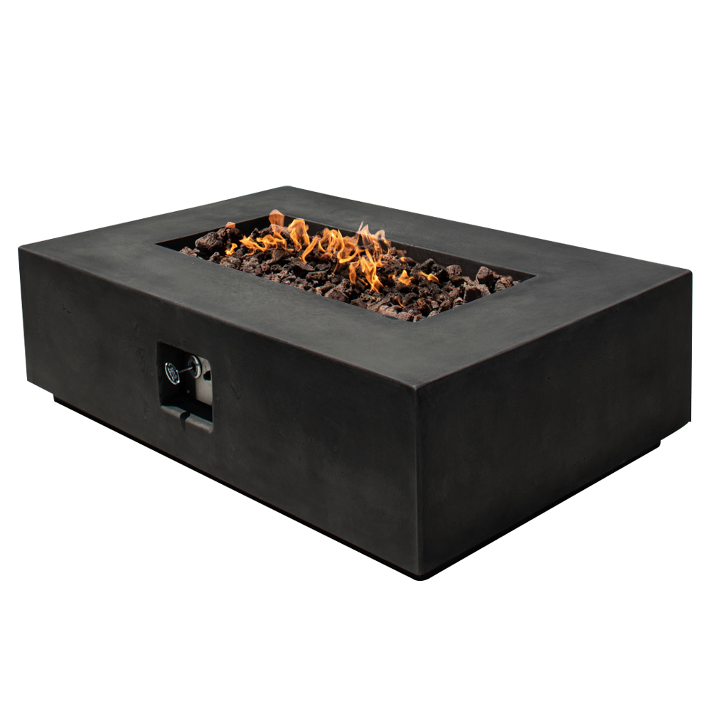 Manhattan Concrete Rectangular Fire Pit 01