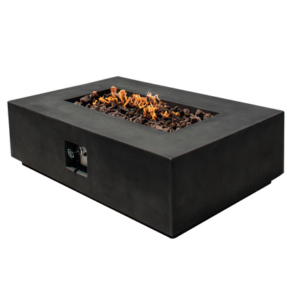 Manhattan Concrete Rectangular Fire Pit 01