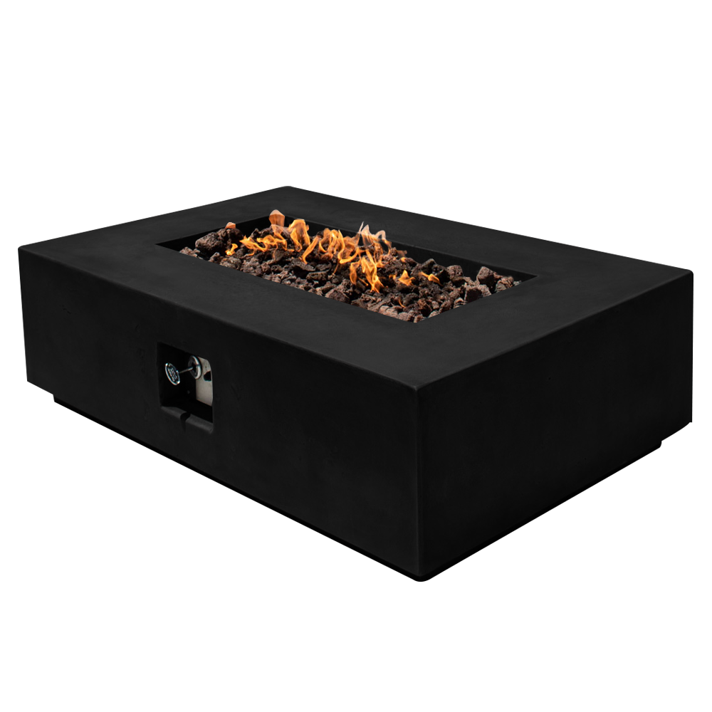 Manhattan Concrete Rectangular Fire Pit 01