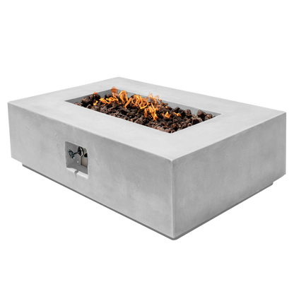 Manhattan Concrete Rectangular Fire Pit 01