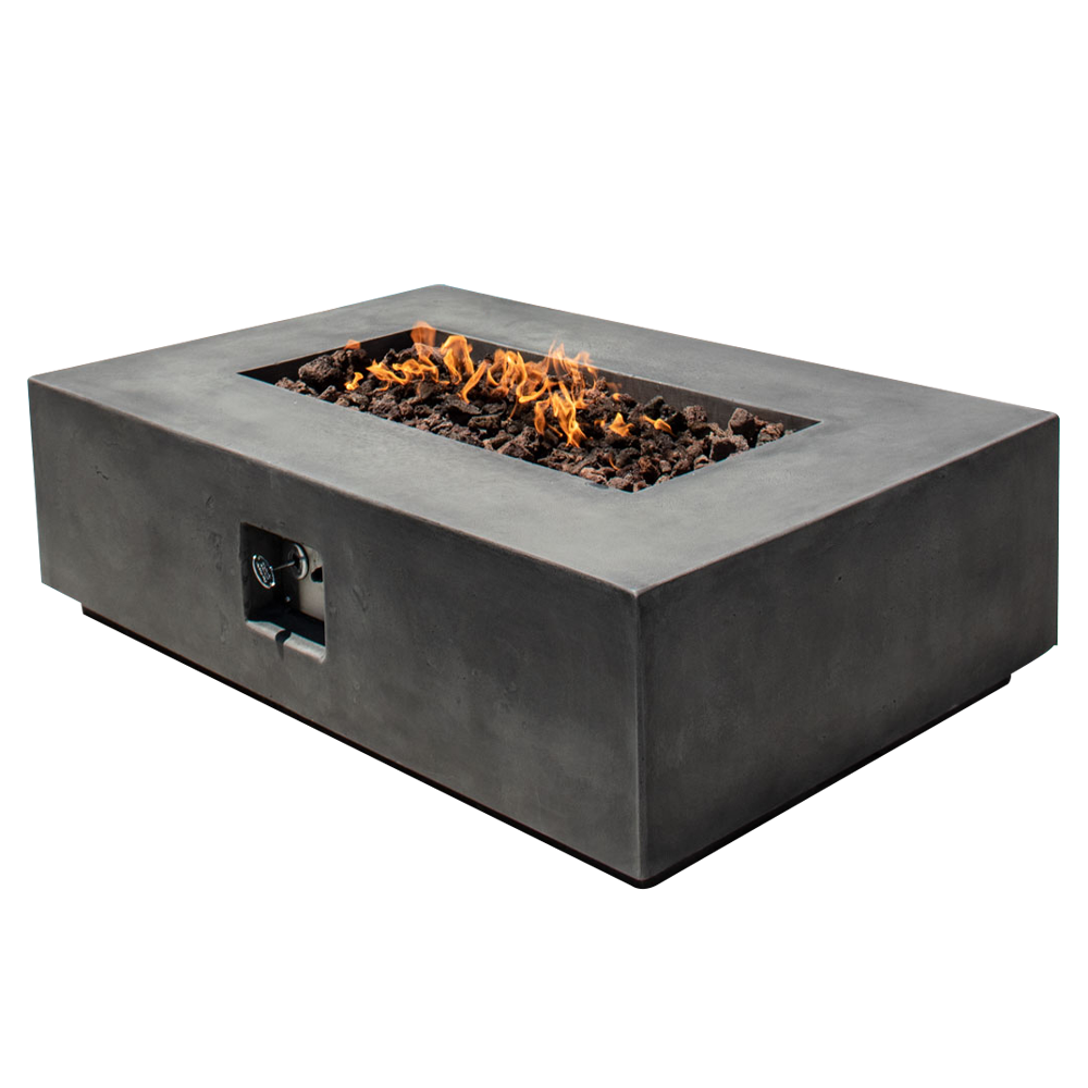 Manhattan Concrete Rectangular Fire Pit 01