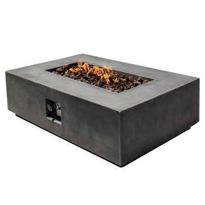 Manhattan Concrete Rectangular Fire Pit 01