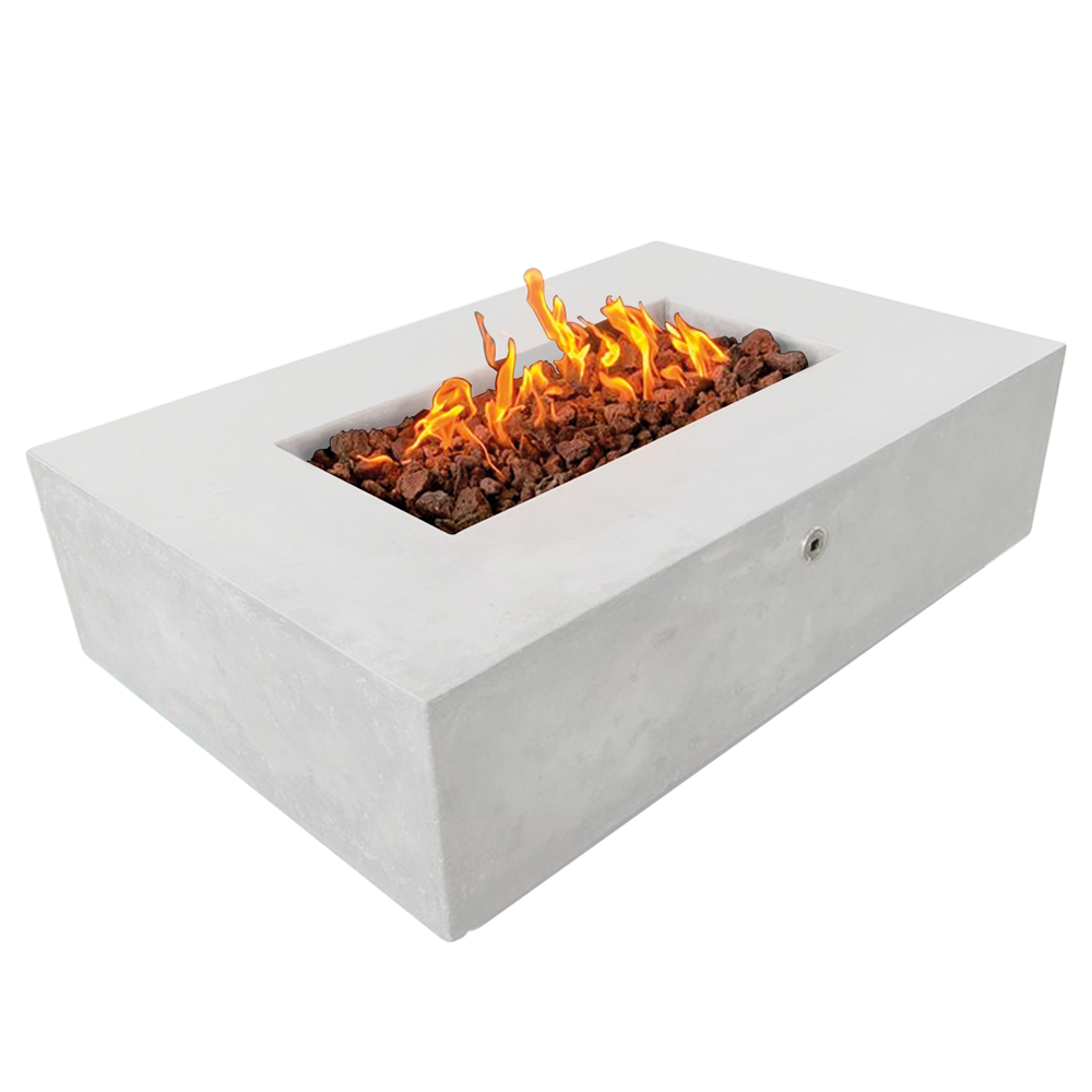 Manhattan Concrete Rectangular Fire Pit 01