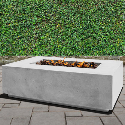 Manhattan Concrete Rectangular Fire Pit 01