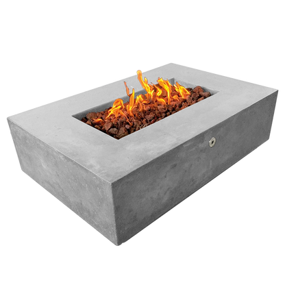 Manhattan Concrete Rectangular Fire Pit 01