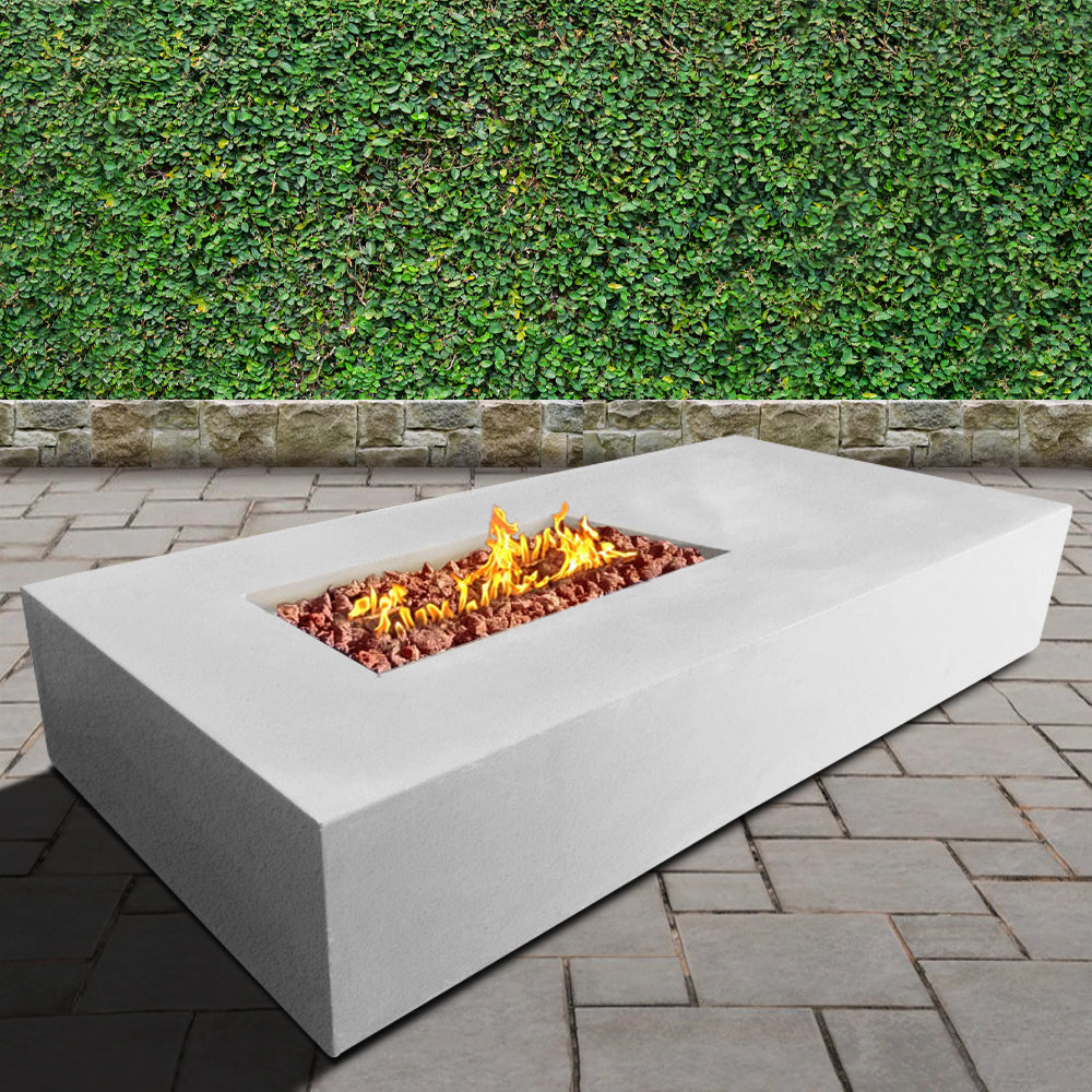 Manhattan Concrete Rectangular Fire Pit 02