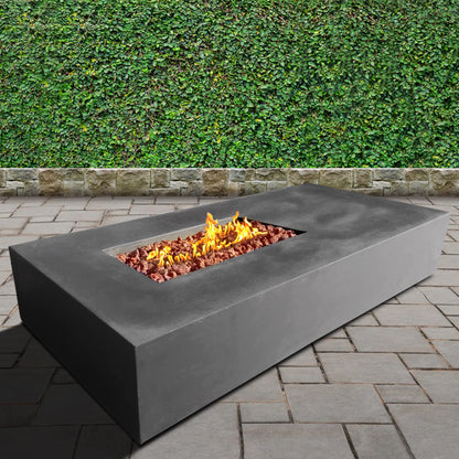 Manhattan Concrete Rectangular Fire Pit 02