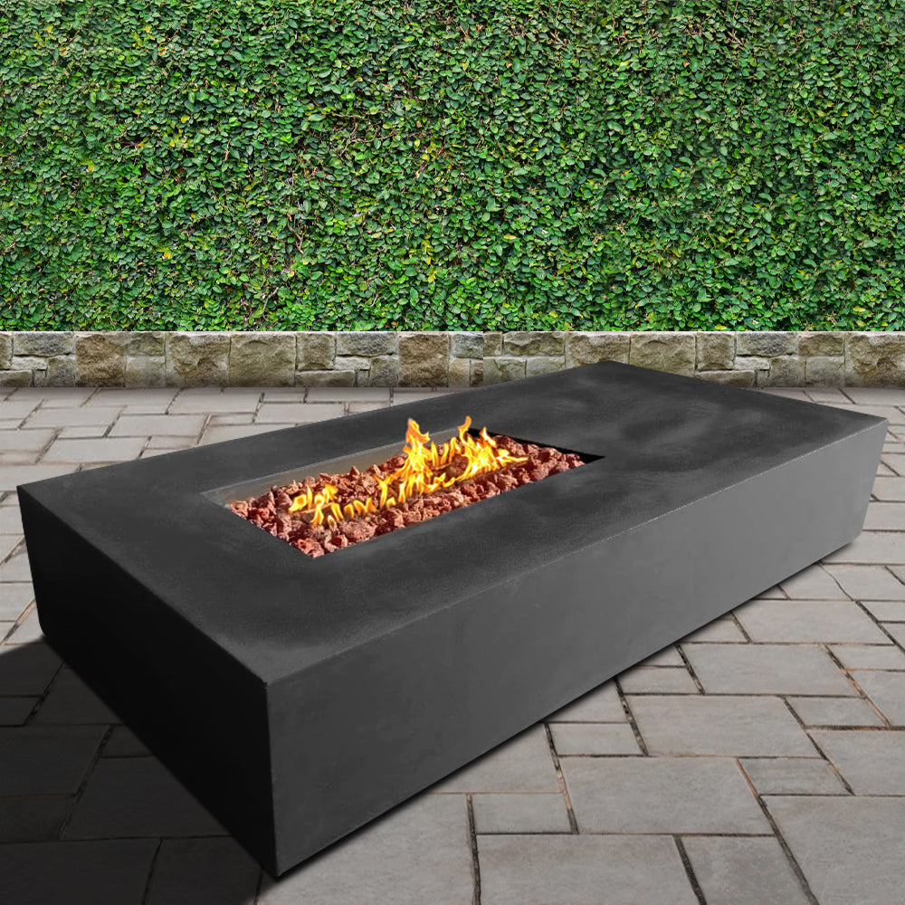 Manhattan Concrete Rectangular Fire Pit 02