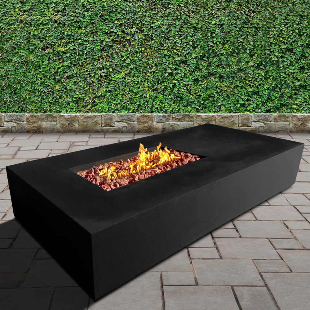 Manhattan Concrete Rectangular Fire Pit 02