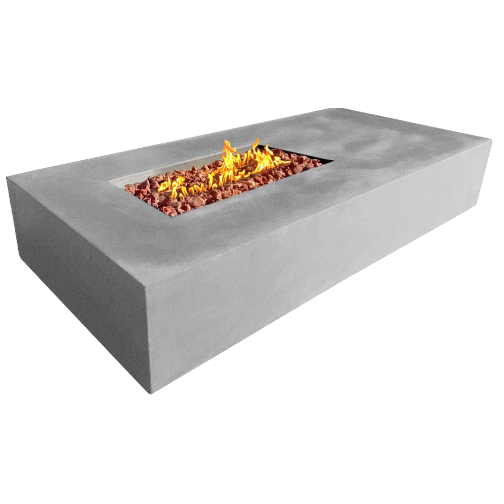 Manhattan Concrete Rectangular Fire Pit 02