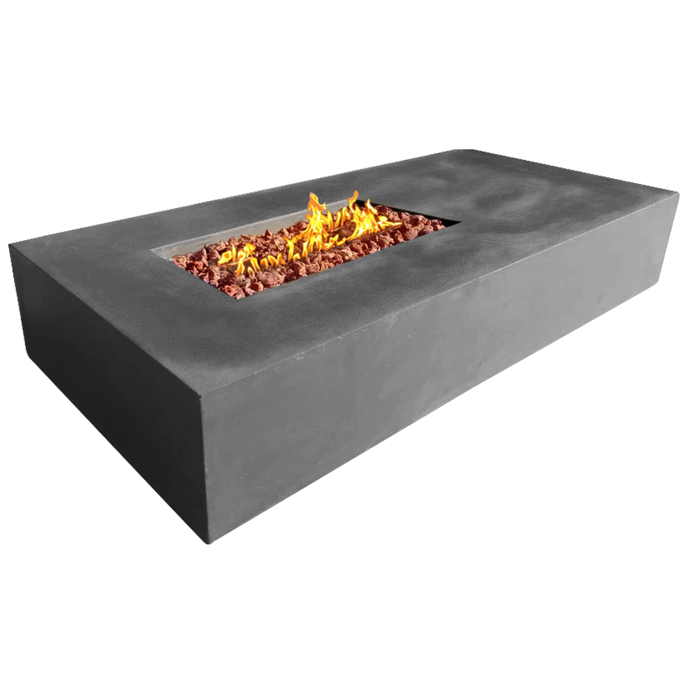 Manhattan Concrete Rectangular Fire Pit 02