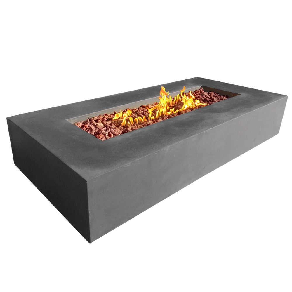 Manhattan Concrete Rectangular Fire Pit 03