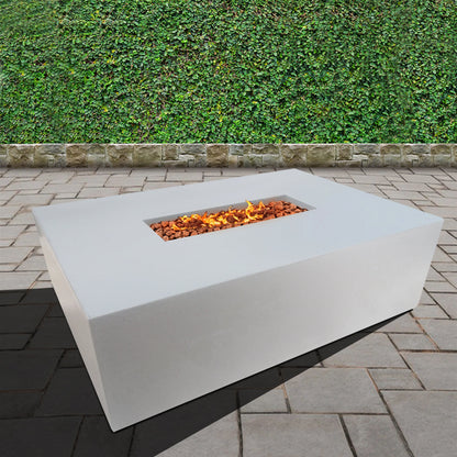 Manhattan Concrete Rectangular Fire Pit 04