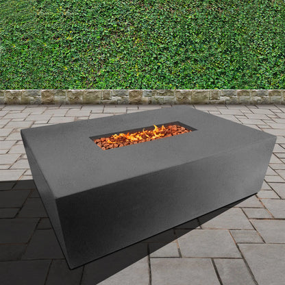 Manhattan Concrete Rectangular Fire Pit 04