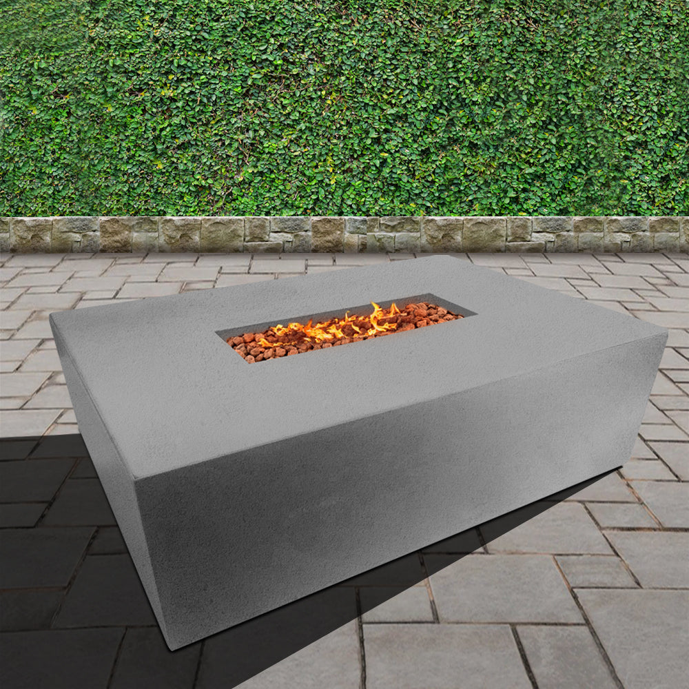 Manhattan Concrete Rectangular Fire Pit 04