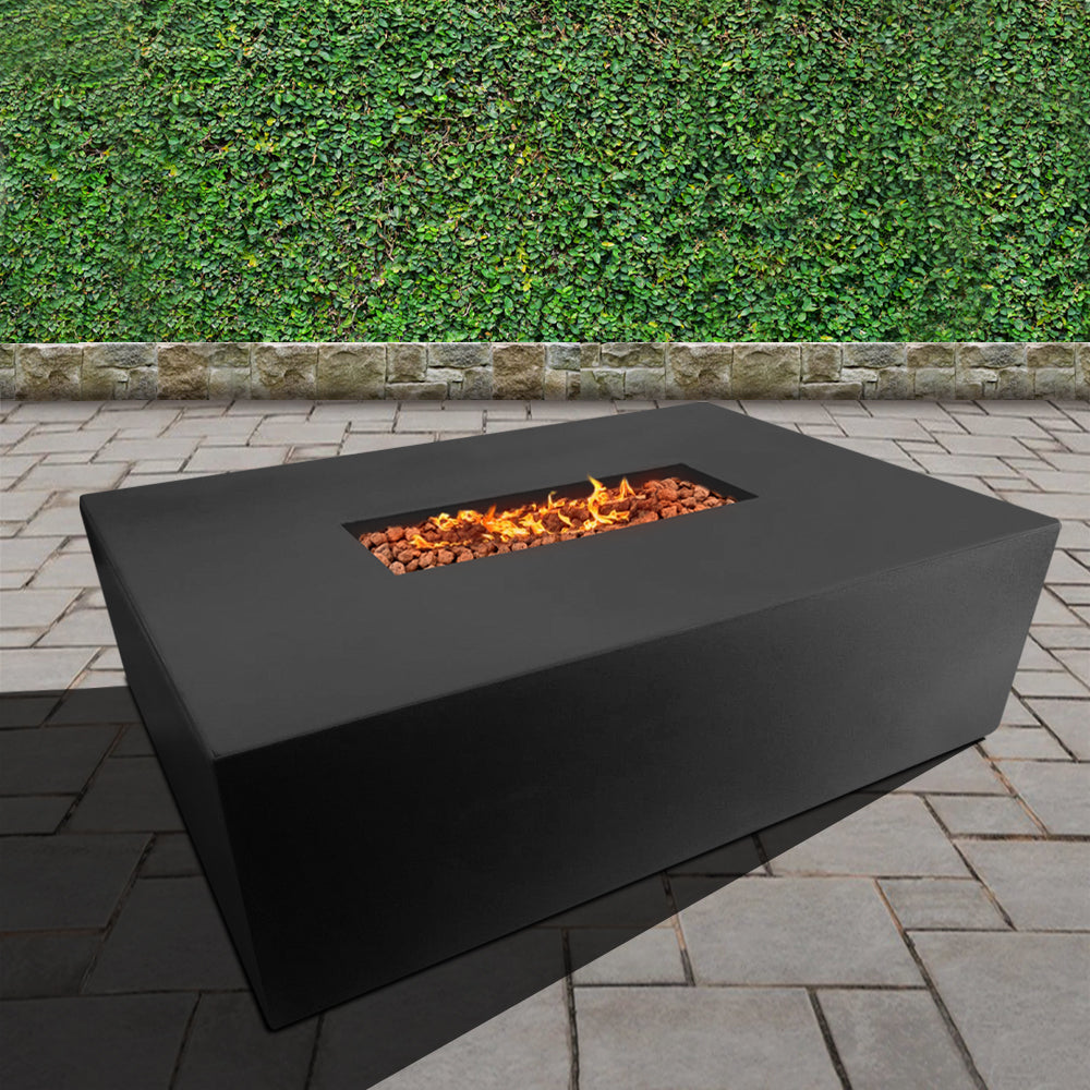 Manhattan Concrete Rectangular Fire Pit 04