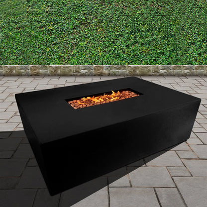 Manhattan Concrete Rectangular Fire Pit 04