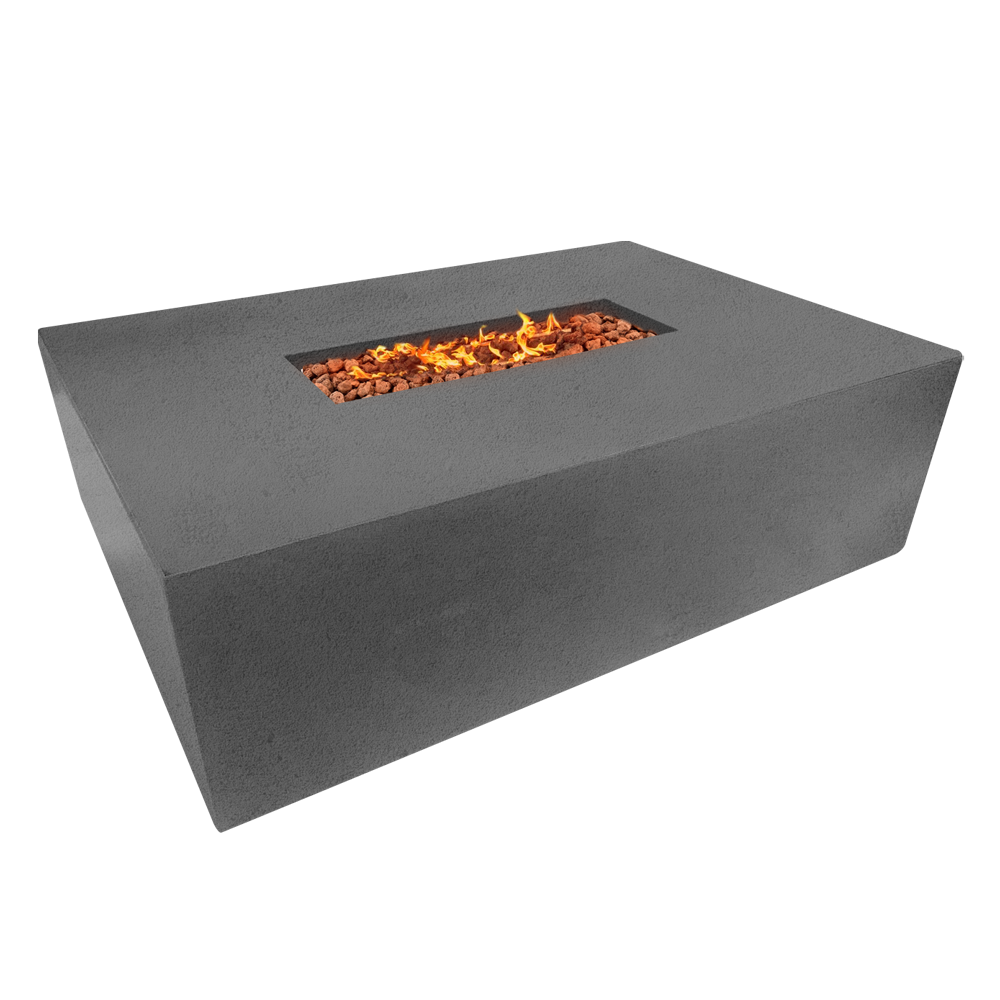 Manhattan Concrete Rectangular Fire Pit 04