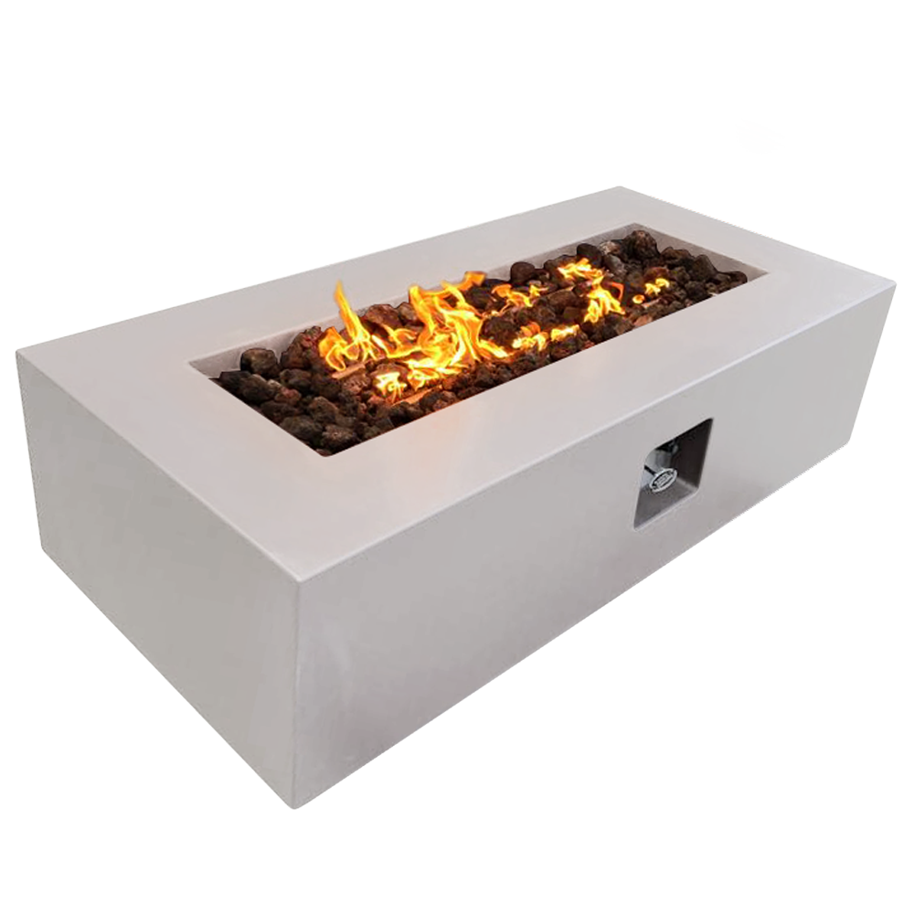 Manhattan Concrete Rectangular Fire Pit 05