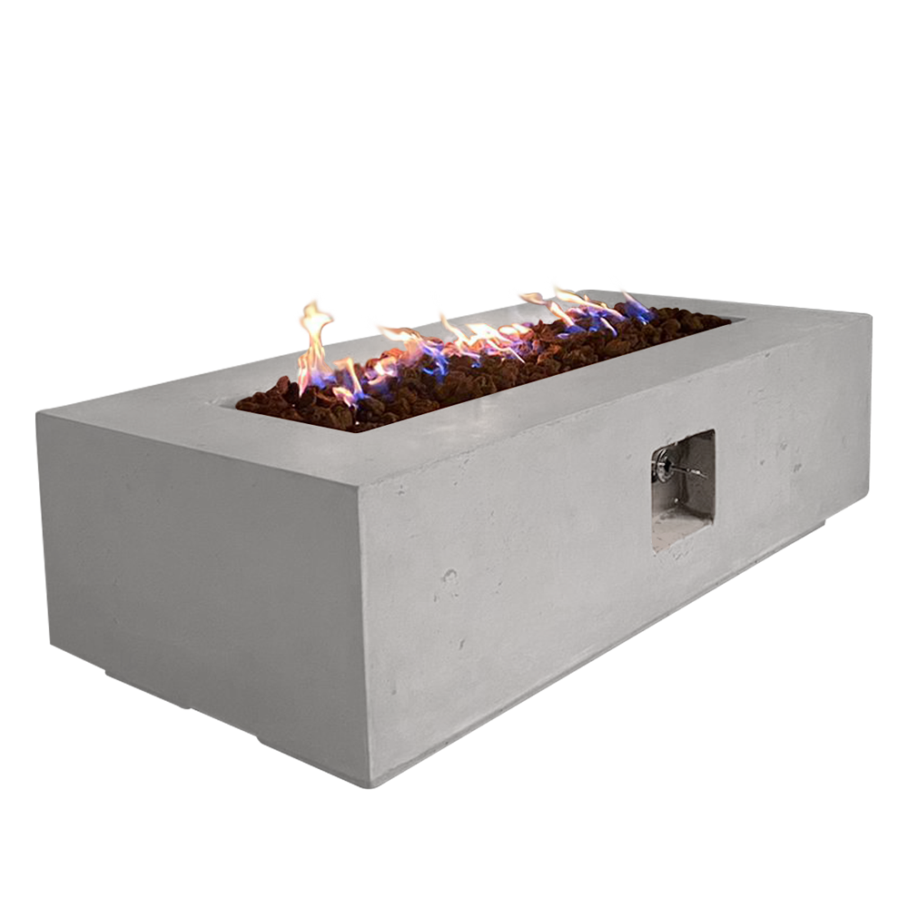 Manhattan Concrete Rectangular Fire Pit 05