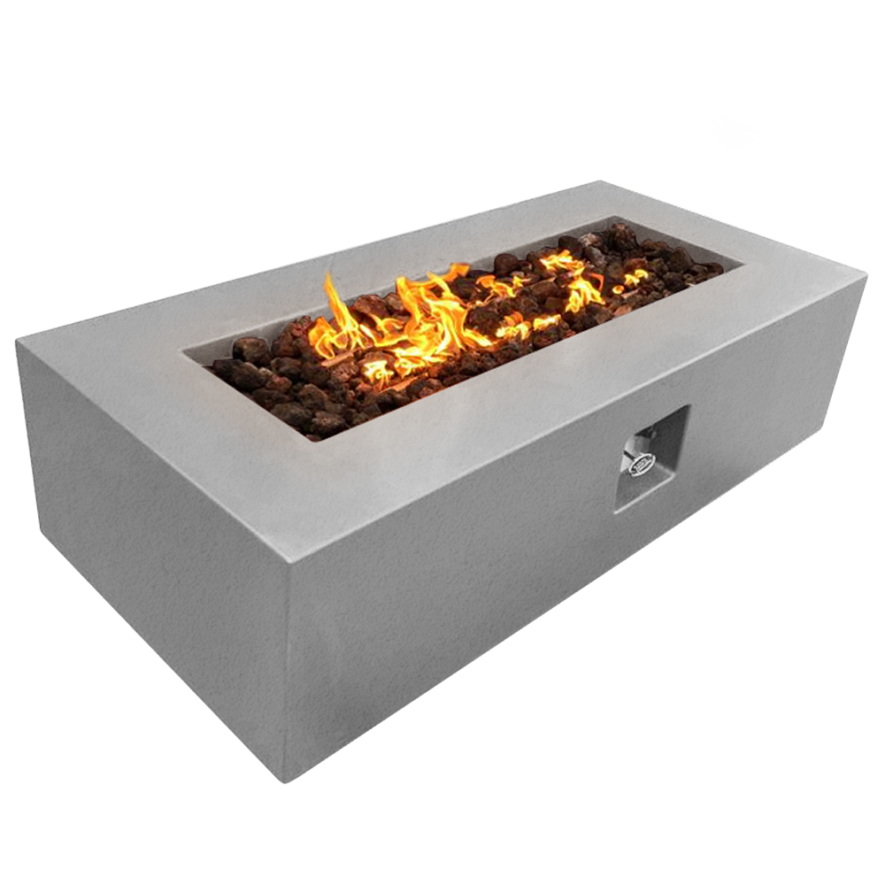 Manhattan Concrete Rectangular Fire Pit 05