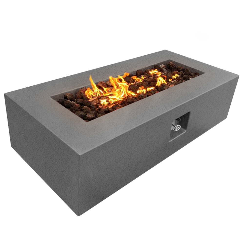 Manhattan Concrete Rectangular Fire Pit 05