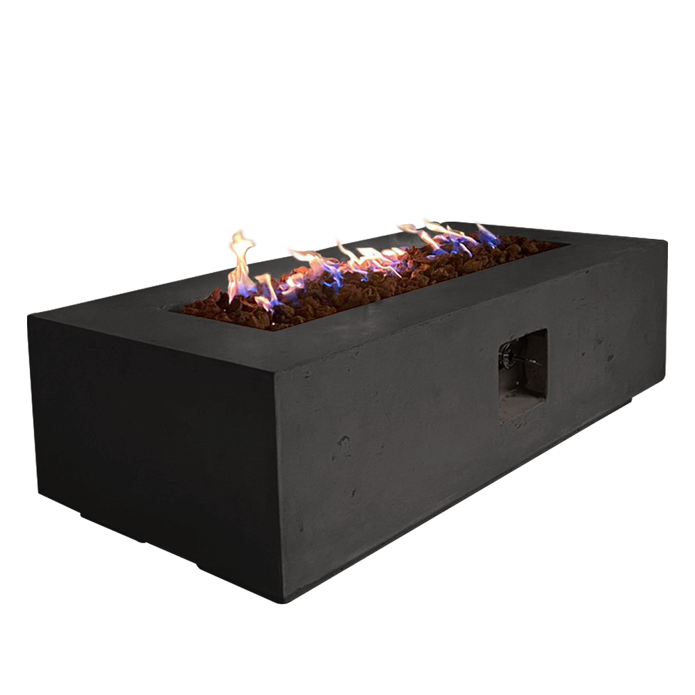 Manhattan Concrete Rectangular Fire Pit 05