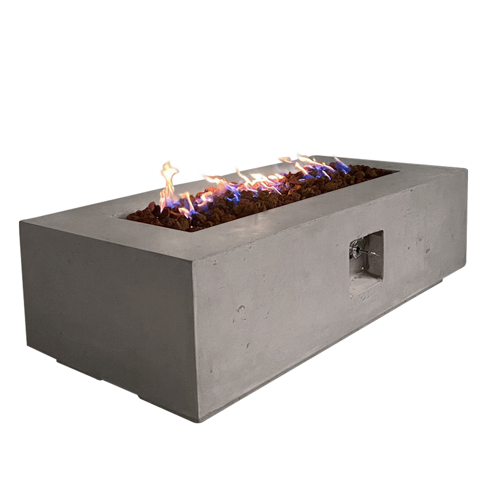 Manhattan Concrete Rectangular Fire Pit 05